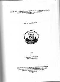 Image of Gambaran Keberadaan Septik Tank di Gampong Meutara Kecamatan Jaya Kabupaten Aceh Jaya Tahun 2016