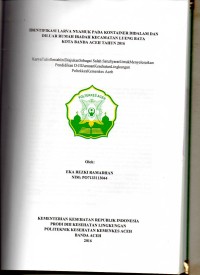 Image of Identifikasi larva Nyamuk pada Kontainer di Dalam dan di Luar Rumah Ibadah Kecamatan Lueng Bata Kota Banda Ach Tahun 2016