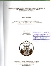 Image of Gambaran Pengetahuan Ibu Tentang Rampan Karies di TK Lueng Baro Kecamatan Suka Makmue Kabupaten Nagan Raya