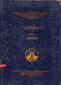 Image of Pengaruh Penyuluhan Terhadap Pengetahuan Tentang Gizi Darurat pada Mahasiswsa di Jurusan Gizi Poltekkes Kemenkes Aceh