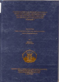 Image of Faktor-Faktor yang Berhubungan dengan Penerapan Pedoman Gizi Seimbang pada Keluarga Balita di desa Pasi Jambu Kecamatan Kaway XVI Kabupaten Aceh Barat