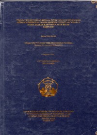 Image of Tingkat Pengetahuan Remaja Putri Tentang Seribu Hari Pertama Kehidupan di SMA Negeri Ungul Kecamatan Darul Imarah Kabupaten Aceh Besar Tahun 217