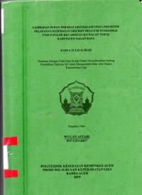Image of Gambaran Peran Perawat Gigi Dalam Upaya Promotif Pelayanan Kesehatan Gigi dan Mulut di Puskesmas Utuen Puloe Kecamatan Seunagan Timur Kabupaten Nagan Raya
