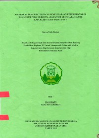 Image of Gambaran Peran Ibu Tentang Pemeliharaan Kebersihan Gigi dan Mulut pada Murid TK Aba Pawoh Kecamatan Susoh Kabupaten Aceh Barat Daya