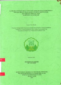 Image of Gambaran Pengetahuan Tentang Pemeliharaan Kebersihan Gigi dan Mulut Masyarakat di Desa Krueng Mak Kecamatan Simpang Tiga Kabupaten Aceh Besar