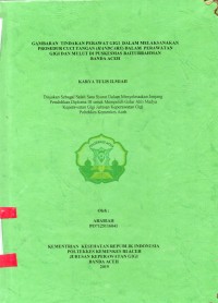 Image of Gambaran Tindakan Perawat Gigi dalam Melaksanakan Prosedur Cuci Tangan (HANDCARE) Dalam Perawatan Gigi dan Mulut di Puskesmas Baiturrahman Banda Ach