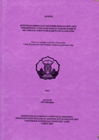 Image of Hubungan Kebiasaan Menyirih Dengan Penyakit Periodontal pada Masyarakat Padang Pasir di Kecamatan Rikit Gaib Kabupaten Gayo Lues