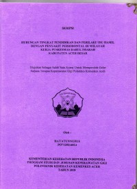 Image of Hubungan Tingkat Pendidikan dan Perilaku Ibu Hamil Dengan Penyakit Periodontal di Wilayah Kerja Puskesmas Darul Imarah Kabupaten Aceh Besar