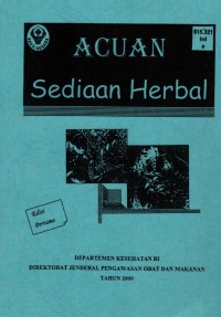 Image of Acuan Sediaan Herbal Ed 1