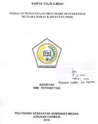 Image of Tinjauan Penggunaan Obat Diare Di Puskesmas Mutiara Barat Kabupaten Pidie