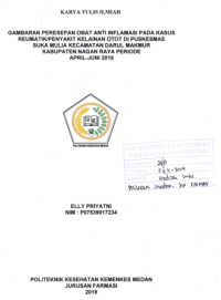 Image of Gambaran Peresepan Obat Anti Inflamasi Pada Kasus Reumatik/Penyakit Kelainan Otot Di Puskesmas Suka Mulia Kecamatan Darul Makmur Kabupaten Nagan Raya Periode April - Juni 2018