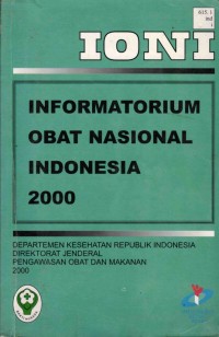 Image of IONI: Informatorium Obat Nasional Indonesia 2000
