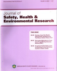 Image of Journal Of Safety Health And Enviromental Research