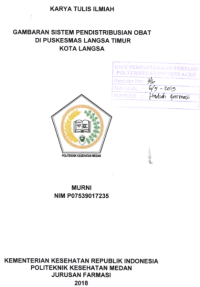 Image of Gambaran Sistem Pendistribusian Obat Di Puskesmas Langsa Timur Kota Langsa