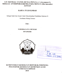 Image of Uji Ekstrak Etanol Bunga Pepaya (Carica Papaya L) Sebagai Antihiperglikemia Pada Mencit (Mus Musculus) Jantan