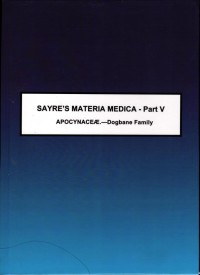 Image of Sayre's Materia Medica Part V : Apocynacea- Dogbane Family