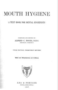 Image of Mouth Hygiene A Text Book for Dental Hygienists