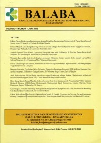 Image of BALABA : Jurnal Litbang Pengendalian Penyakit Bersumber Binatang Banjarnegara, Vol 15, No.1