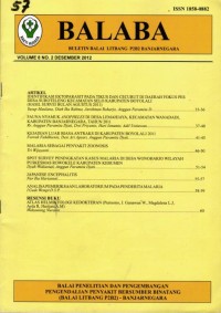 Image of BALABA : Buletin Balai Litbang P2B2 Banjarnegara, Vol 8 No.2