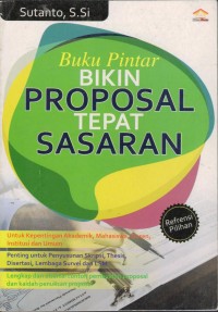 Image of Buku Pintar Bikin Proposal Tepat Sasaran