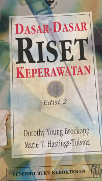 Image of Dasar-dasar Riset Keperawatan