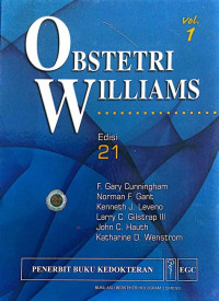 Image of OBESTETRI WILLIAMS VOL 1 ED 21
