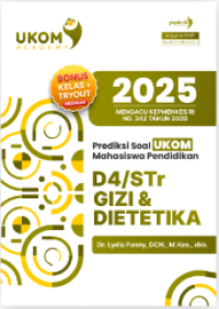 Image of Prediksi Soal Ukom Mahasiswa Pendidikan D4/STr Gizi & Dietetika