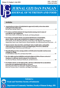 Image of Jurnal Gizi dan Pangan Vol. 15 No. 3