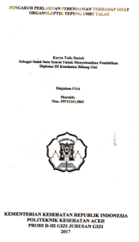 Image of Pengaruh Perlakuan Perendaman Terhadap Sifat Organoleptik Tepung Umbi Talas