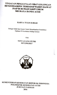 Image of Tinjauan Penggunaan Obat Golongan Benzodiazepin Terhadap Pasien Rawat Inap Di Rumah Sakit Umum Meuraxa Banda Aceh