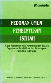 Image of Pedoman Umum Pembentukan Istilah