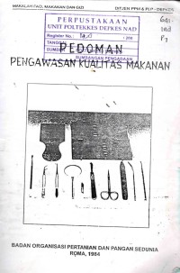 Image of Pedoman Pengawasan Kualitas Makanan