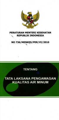 Image of Peraturan Menteri Kesehatan RI Tentang Tata Laksana Pengawasan Kwalitas Air Minum