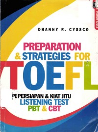 Image of TOEFL: Preparation And Strategis For TOEFL - Listening Test PBT & CBT