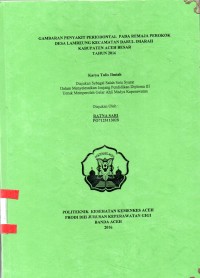 Image of Gambaran Penyakit Periodontal pada Remaja Perokok Desa Lamreung Kecamatan Darul Imarah Kabupaten Aceh Besar Tahun 2016