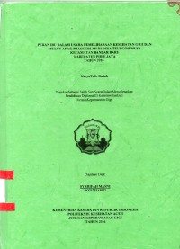 Image of Peran Ibu dalam Usaha Pemeliharaan Kesehatan Gigi dan Mulut Anak Prasekolah di Desa Teungoh Musa Kecamatan Bandar Baru Kabupaten Pidie Jaya Tahun 2016