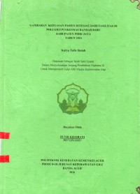 Image of Gambaran Kepuasan Pasien Ditinjau dari Fasilitas di Poli Gigi Puskesmas Bandar Baru Kabupaten Pidie Jaya Tahun 2016