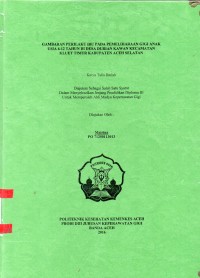 Image of Gambaran Perilaku Ibu pada Pemeliharaan Gigi Anak Usia 6-12 Tahun di Desa Durian Kawan Kecamatan Kluet Timur Kabupaten aceh Selatan
