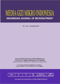 Image of Media Gizi Mikro IndonesiaVol. 7 No. 1