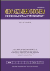 Image of Media Gizi Mikro Indonesia Vol. 7 No. 2